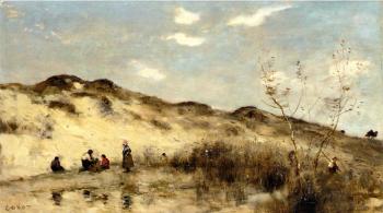Jean-Baptiste-Camille Corot : A Dune at Dunkirk
